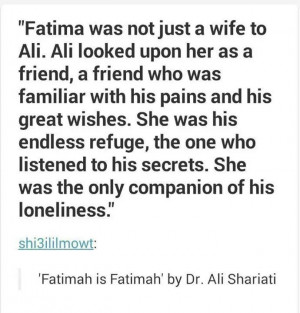 Imam Ali Quotes About Friends Fatimah (sa) & imam ali (as)