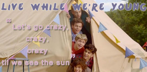 one direction live while were young