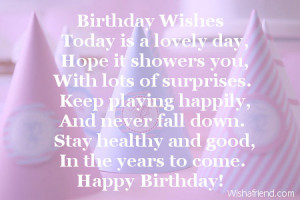 Birthday WishesToday is a lovely