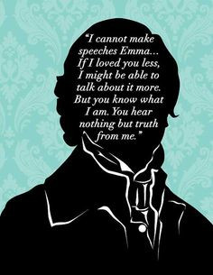 Emma Jane Austen Print, Mr Knightly Proposal, Jane Austen Quote, Jane ...