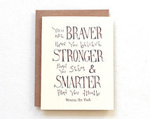 ... seem - Winnie the Pooh quote card, handmade card, thinking of you card