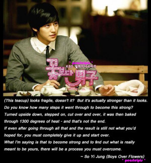 Boys Over Flowers quote : So Yi Jung : Kim Bum