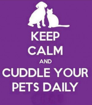 Cuddle Your Pets Daily