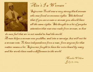 Read Sojourner Truth's Aint I a Woman Speech