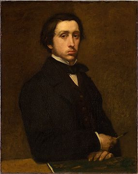 Self-portrait ( Degas au porte-fusain ), 1855