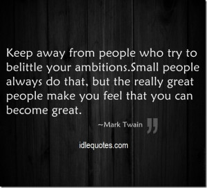 Keep Away From People Who...