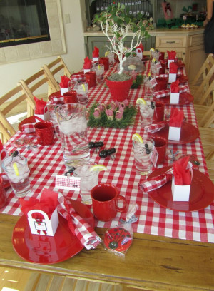 ... one of my favorites party decor and the party on to the indoor picnic