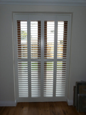 shutter doors for bathroom