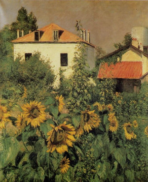 Gustave CAILLEBOTTE «Les Soleils, jardin du Petit-Gennevilliers»