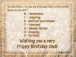 Wishing You Very Happy Birthday Dad