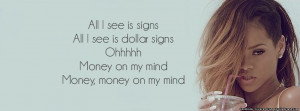facebook timeline cover, lyrics, music, pour it up, quote, quotes ...