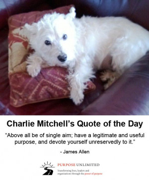 Charlie Mitchell's Quote of the Day! 