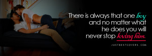 There Is Always That One Boy Facebook Cover Photo