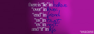 Lie In Believe Profile Facebook Covers