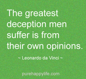 Family Deception Quotes The greatest deception men