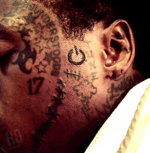 Lil Wayne Tattoos The “Power” Symbol On His Face
