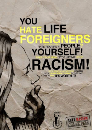 You Hate Life Foreigners. - Racism Quote