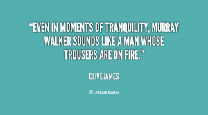 Even in moments of tranquility, Murray Walker sounds like a man whose ...
