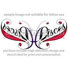 Pisces Designs | TattooFinder.com : Pisces Swirl tattoo design by ...