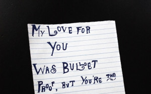 Pierce The Veil Bulletproof Love Quotes #bulletprooflove