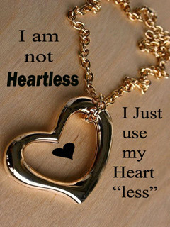 ... for this image include: heart, love, heartless, quote and necklace