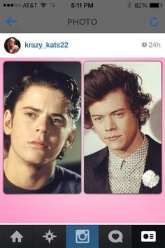... on Instagram. Pony boy (from the outsiders) looks like Harry styles