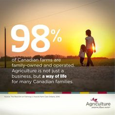 is a family business. In fact, 98% of #Canadian farms are family ...