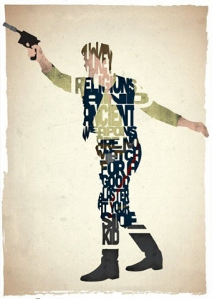 Cool Star Wars typography - Han Solo