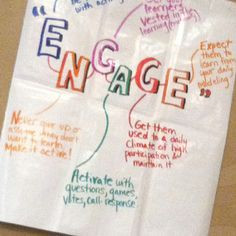 anchor charts for student engagement more engagement ideas student ...