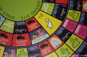 Closeup of Game Board from E.T. The Extra Terrestrial Board Game