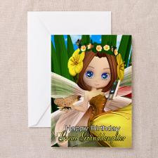 Great Granddaughter Fairy Birthday card for