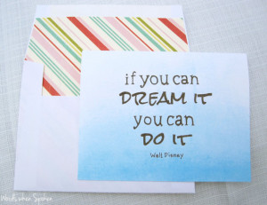Graduation Card - If You Can Dream It, You Can Do It - Walt Disney ...