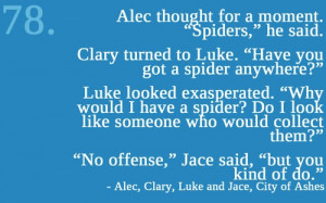 Alec, Clary, Luke and Jace ~ City of Ashes (Mortal Instruments) Quote