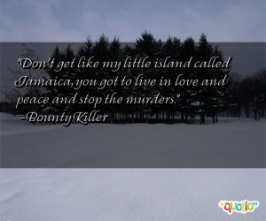 Don't get like my little island called