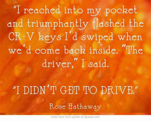 Vampire Academy Quotes | Rose Hathaway
