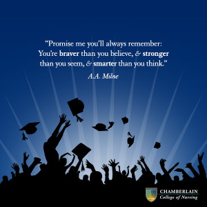 graduation quote a.a. milne Promise me you'll always remember: you're ...