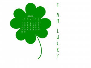 Am Lucky A Special Story A Desktop Calendar