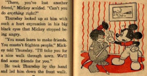 And Mickey Scolding a young African American Boy.