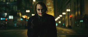 Photo of Heath Ledger, who portrays The Joker in 
