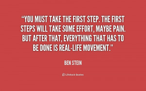 Take The First Step Quote