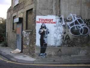 ... again with no future culture political Graffiti artist banksy quotes