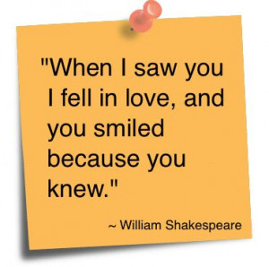 aww cute! william shakespeare quote