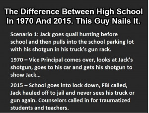 The difference between high school in 1970 and 2015″ couldn’t be ...