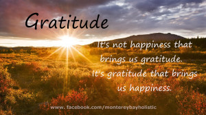 Gratefulness makes us happy