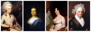 From left: Elizabeth Hamilton, Deborah Read, Dolley Madison, Martha ...