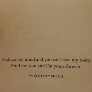 Seduction starts with the mind