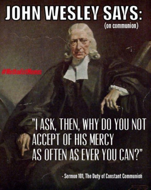 John Wesley on communion