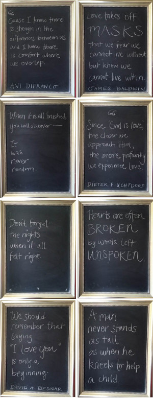 chalkboard quotes on love