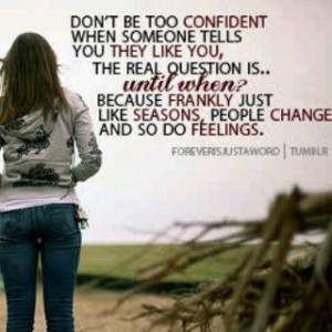 don't be too confident....