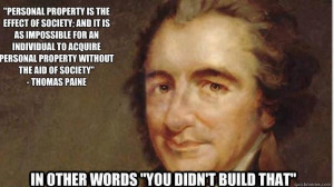 Personal property is the effect of society...it is impossible for an ...